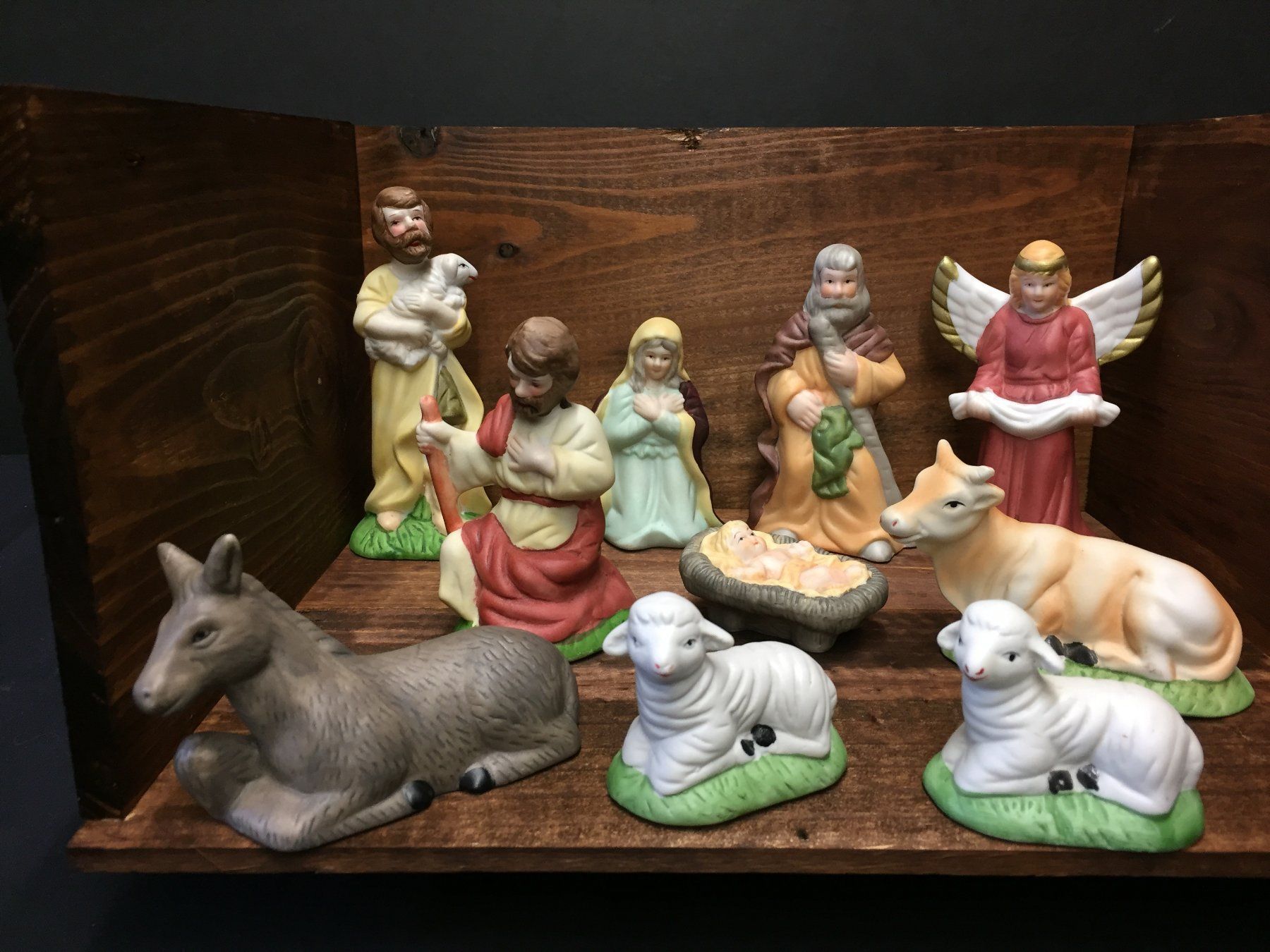 Statuette: 10 Vintage Krippenfigur – Usato da Schaffhausen venduto da vintageville 5