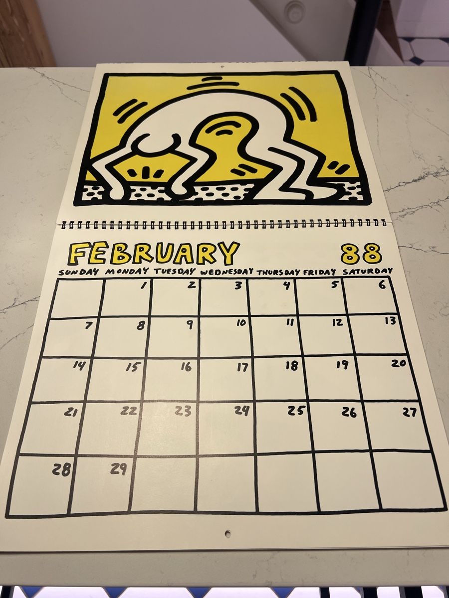Kalender: Keith Haring Wandkalender 1988 – Gebraucht aus Aarburg von Annemarie16 3