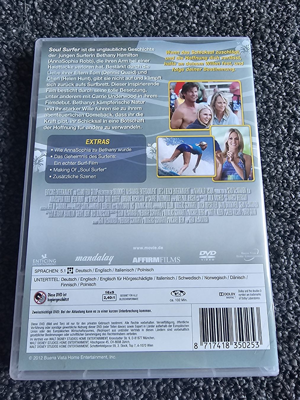 Alle DVDs: Soul Surfer (21863) – Gebraucht aus Ruswil von jan_bxl5 1