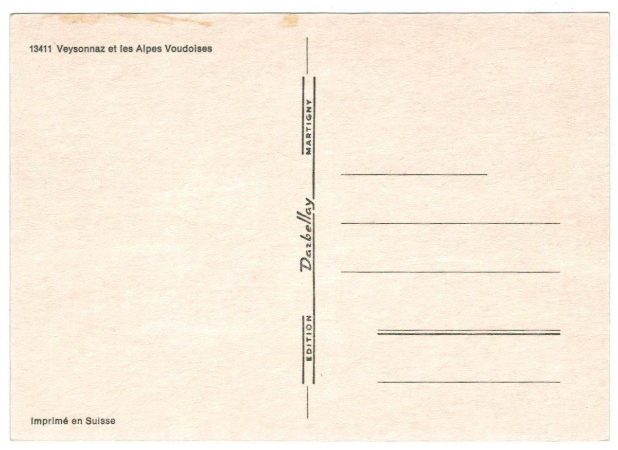 Cartoline postali: AK Veysonnaz – Usato da Zürich venduto da Tolima194 1