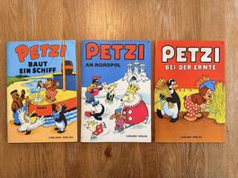 Petzi Hefte Carlsen Verlag, 3 Stück (Nr. 1, 7, 10)