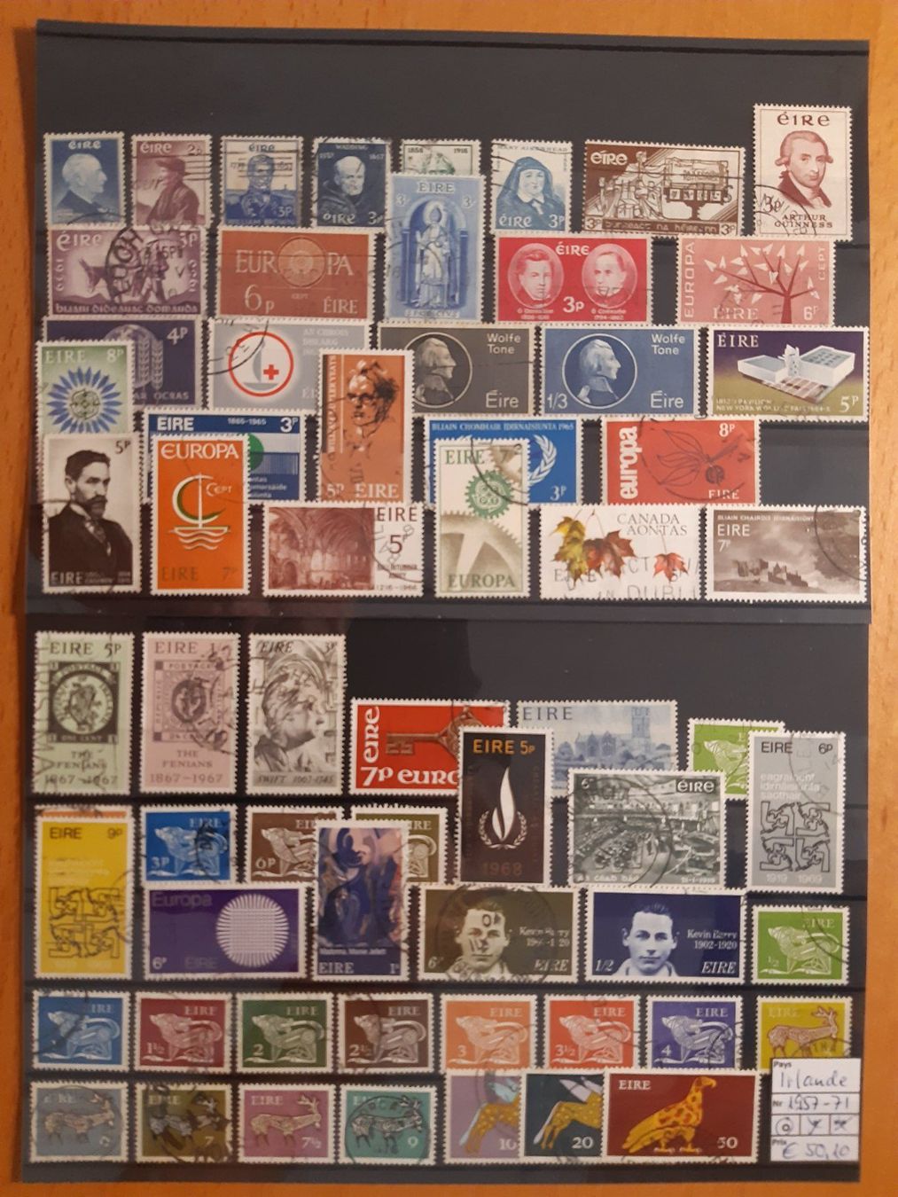 Tutti i francobolli: Irlande / Irland 1957 - 1971° – Usato da Confignon venduto da Alfda2000