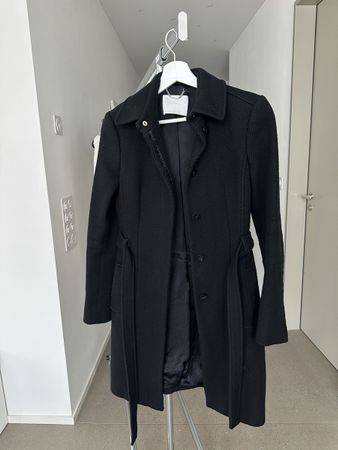 Schwarzer BOSS Damen Mantel Gr. 34 Herbst/Winter