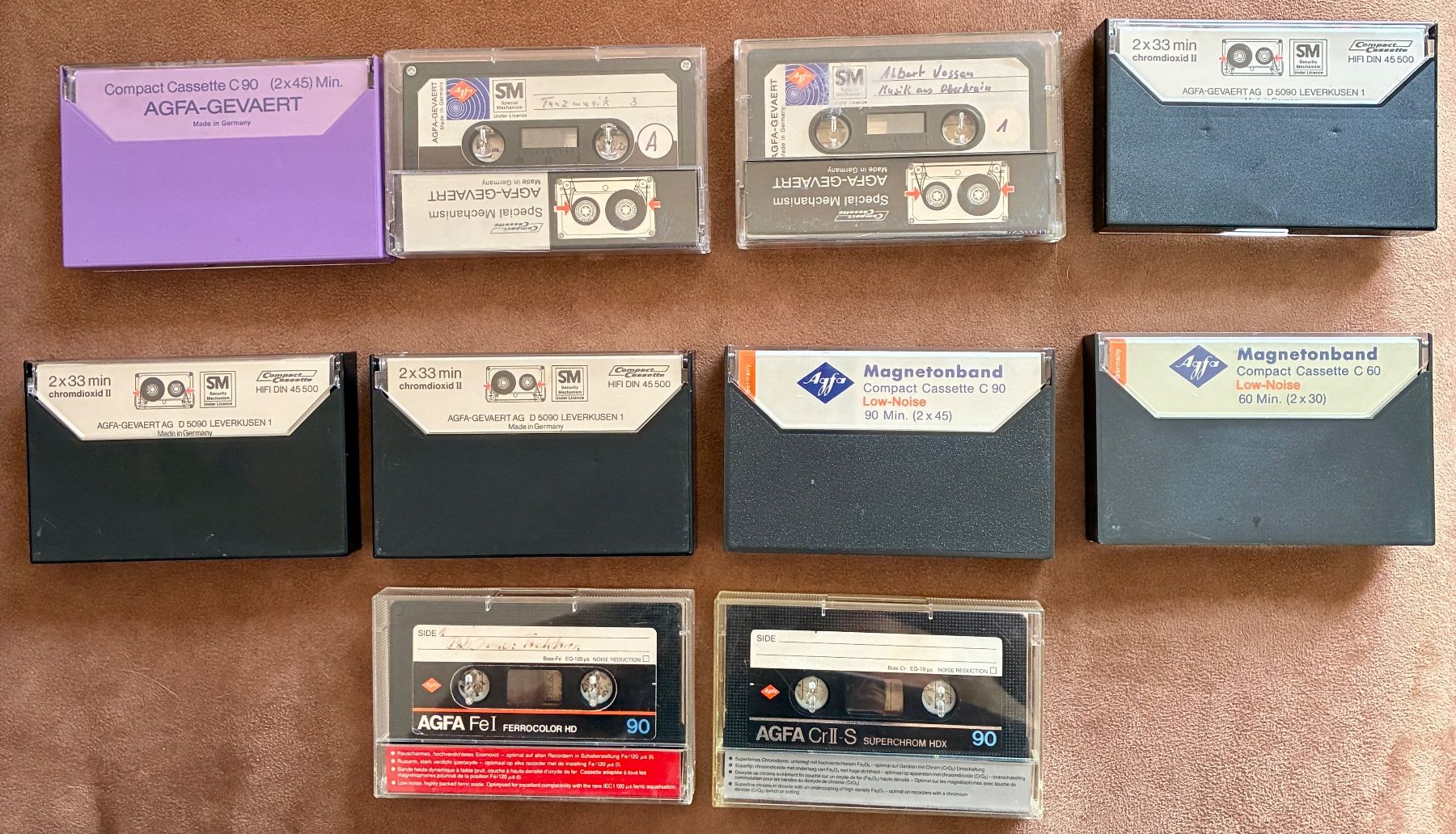 Musicassette: AGFA Audio Kassetten Konvolut , Gebraucht – Usato da Buchberg venduto da ICM-Tapefan-1961-MCS 1