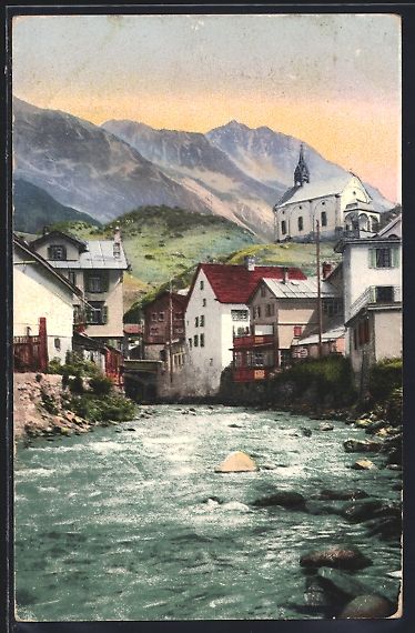 Cartoline postali: Andermatt, Gotthardstrasse, Dorfpartie m – Usato da Berlin venduto da bartko-reher