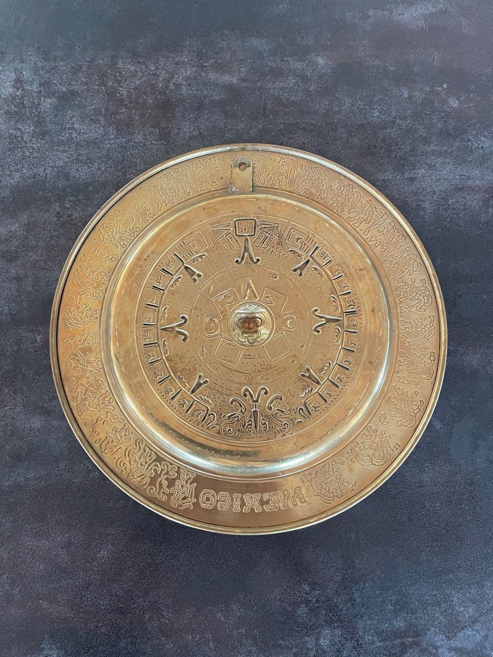 Servierplatten: Ancien Plat en Laiton Mexico – Gebraucht aus Vallamand von Bricbracbroc82 3