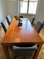 Premium Solid Cherry Wood Dining Table Set | 6–8 Seater