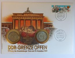Numisbrief Deutschland 1989 - DDR-Grenze offen ab 1 Fr. !!