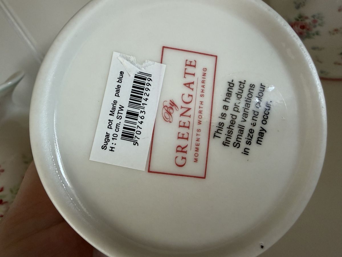 Greengate Zuccheriere: Greengate Zuckerdose "Marie pale blue" – Nuovo e nell'imballaggio originale da Au ZH venduto da FMRF 2