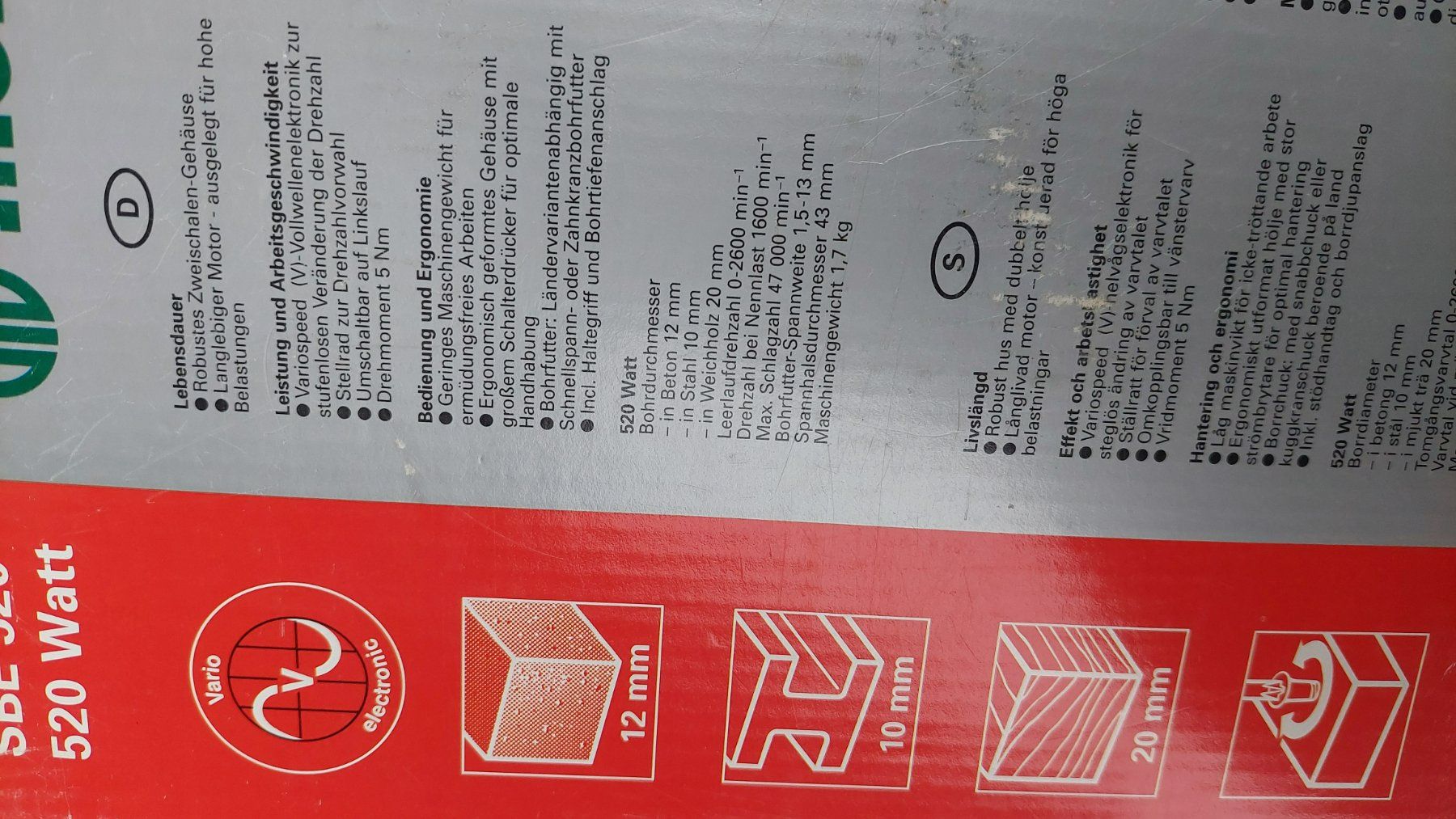 Metabo Trapani: Metabo Bohrmaschine   SBE 520 mit Schnellspanfutter – Nuovo (secondo la descrizione) da Zürich venduto da Frico1 5