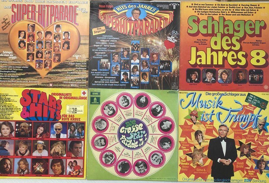 Vinyles: 6x LPs Schlager-Sampler – D'occasion à Grüningen par azulmarron