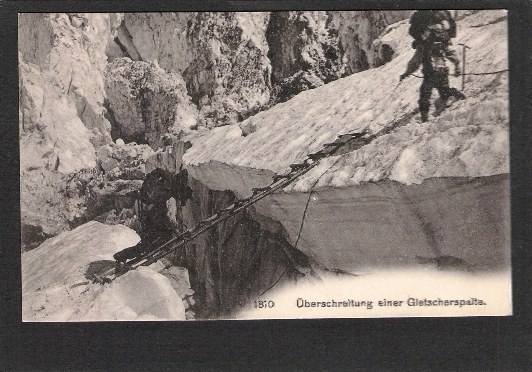 Cartoline postali: AK. Bergsteigen,Überschreiten Gletschers – Usato da Reichenburg venduto da Pipo-67