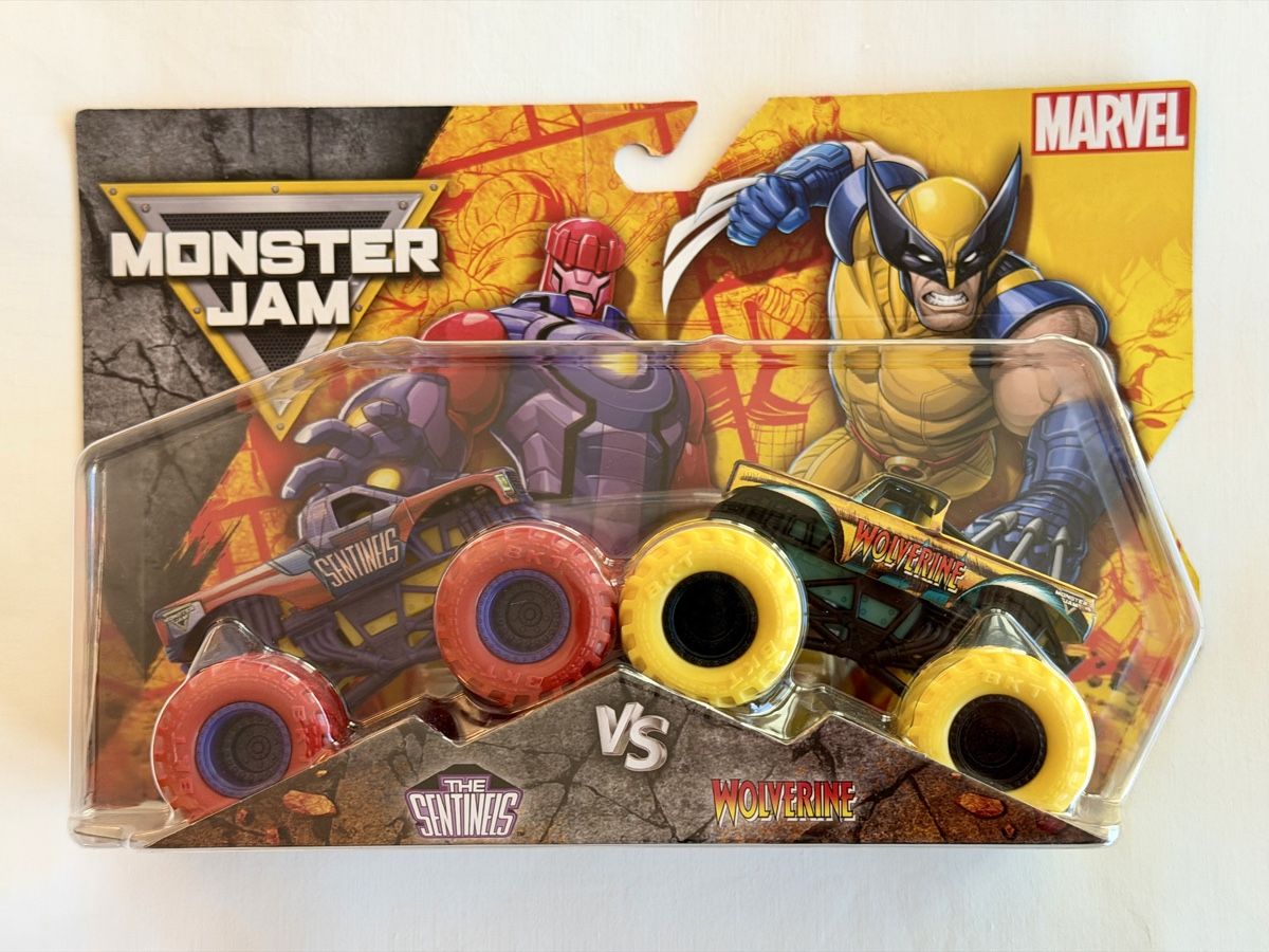 Marvel Jouets: Monster Jam Marvel 2er Set Sentinels vs. Wolverine – Neuf avec emballage d'origine à Oberembrach par theZaz