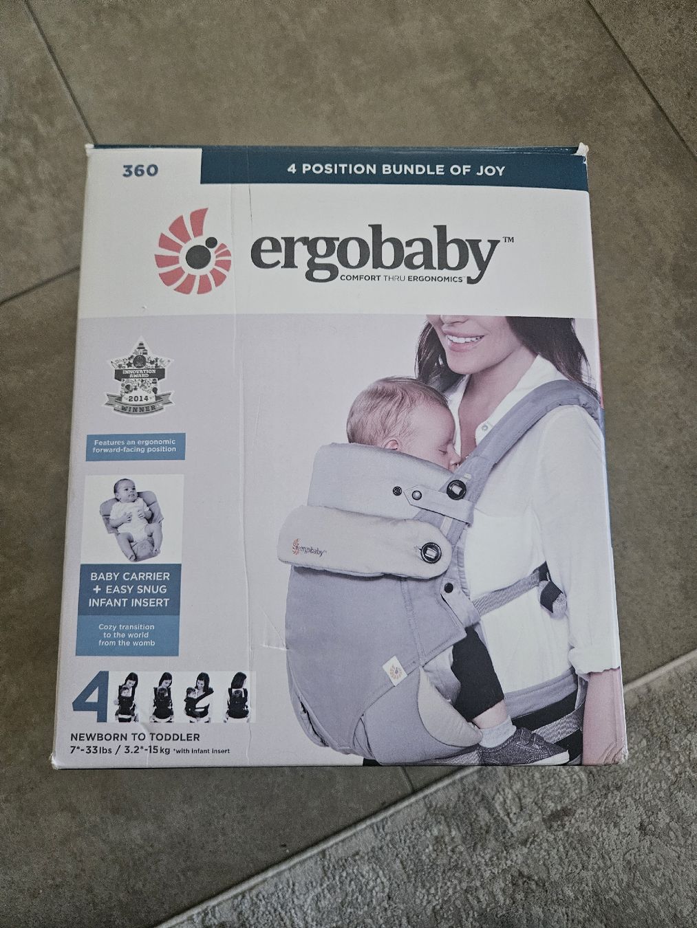 Ergobaby Porte-bébés ventraux & dorsaux: Ergobaby 360° – D'occasion à Wolfhausen par swi_2lbv