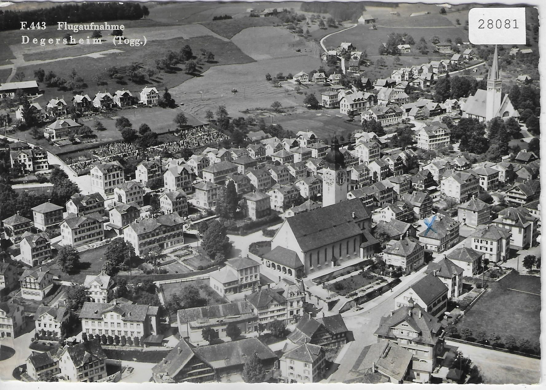 Cartoline postali: Flugaufnahme Degersheim SG – Usato da Ettingen venduto da Kartenplanet