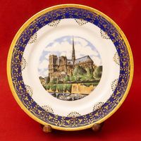 Limoges Porzellanteller Paris Notre-Dame