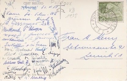 Cartoline postali: Puidoux (VD) CRÊT BERARD. 1958 – Usato da Schlieren venduto da Rapaelli 1