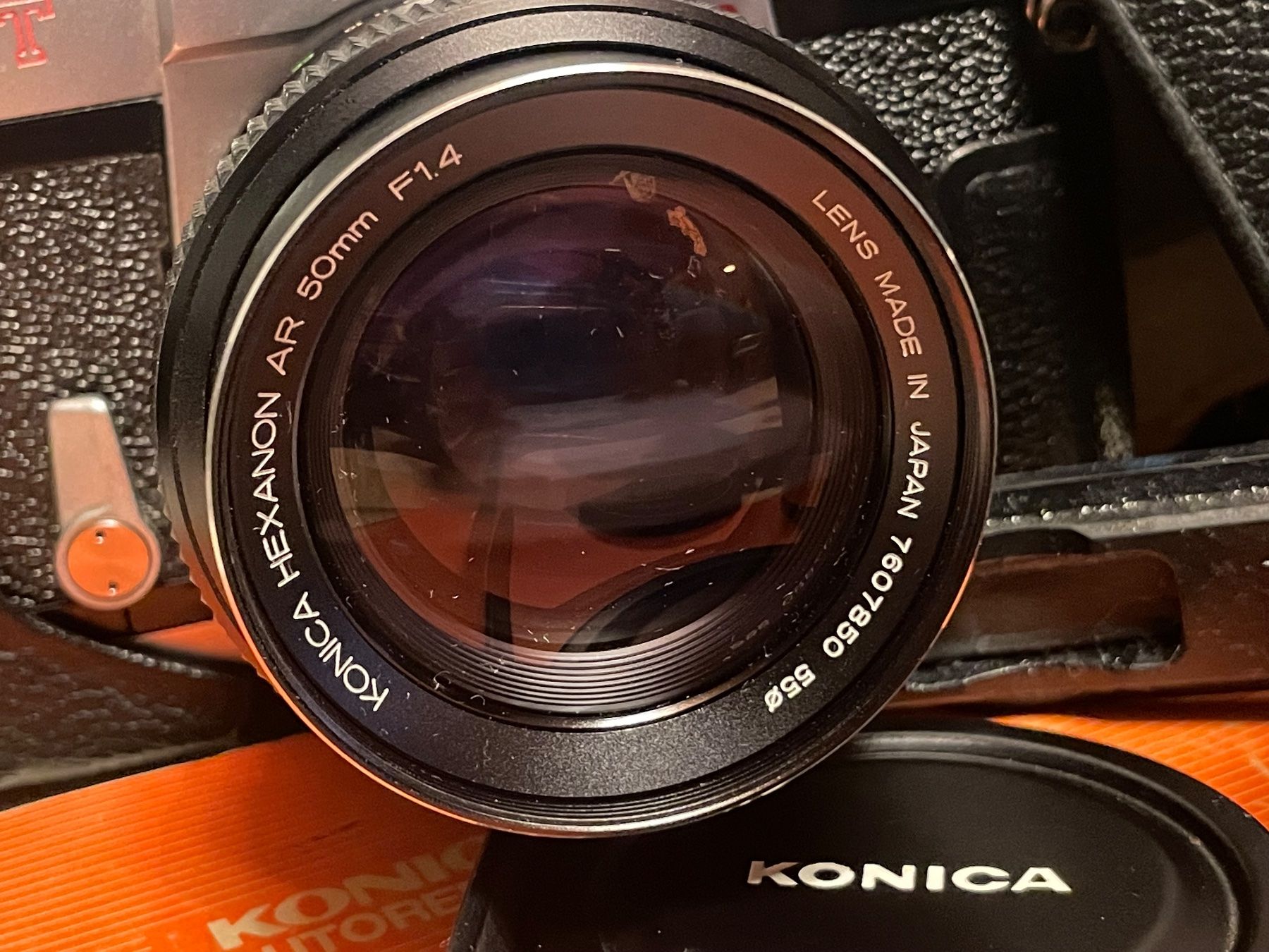 Konica Fotocamera: Konica Autoreflex T, Hexanon AR f1.4 50mm, 1x Weitwinkel obj – Usato da Zürich venduto da Arcana_Fail 1