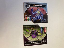 Lot 2 Cartes Bakugan Mantid et Spidra - Collection