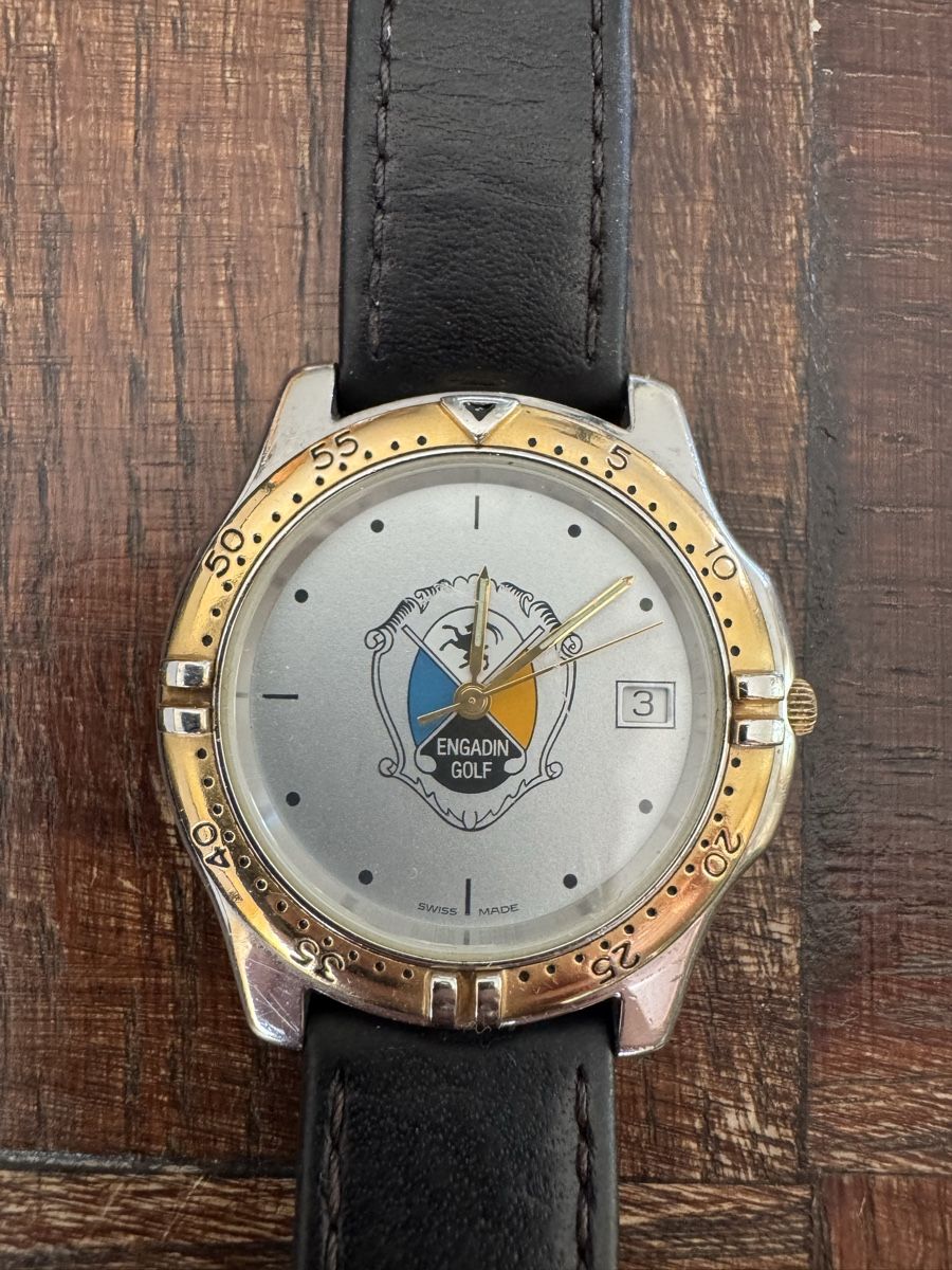 Orologi: Engadin Golf Uhr ETA Movement – Usato da Trélex venduto da stripedthrift