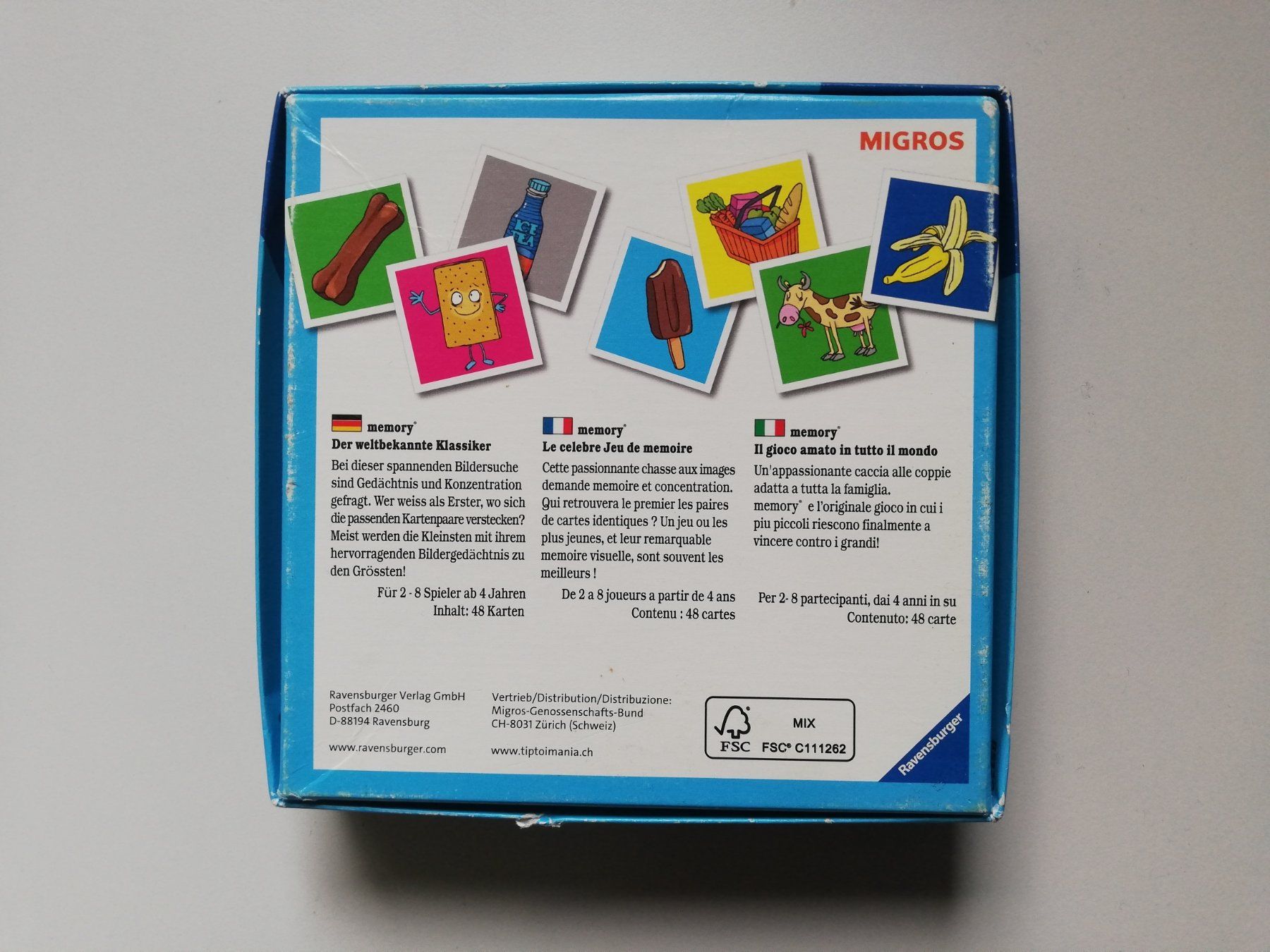 Jeux: Memory Migros – D'occasion à Rothrist par GIWALD 1