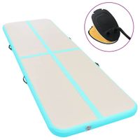 vidaXL Aufblasbare Gymnastikmatte mit Pumpe 800x100x10 cm PV