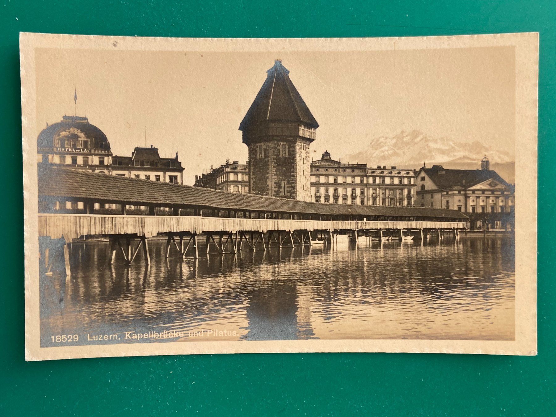 Cartoline postali: Luzern, Kapellbrücke – Usato da Steg VS venduto da danwer74