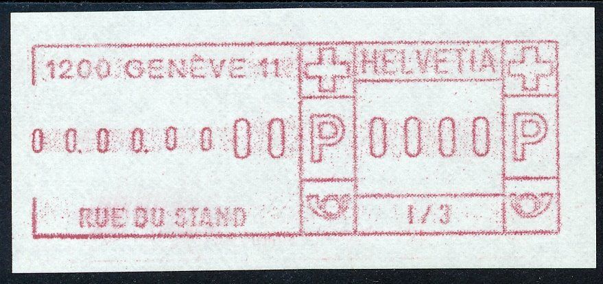 Alle Briefmarken: SFS 7III I/3 0000-Druck ** – Neu (gemäss Beschreibung) aus Luzern von atms