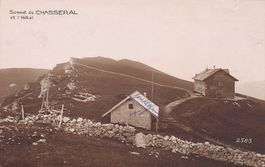Sommet du Chasseral, carte-photo, circulée 1922