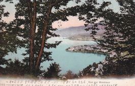 Vue sur Montreux  1905 (Ecole d'infanterie 1ère division)