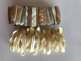 Deux bracelets en abalone