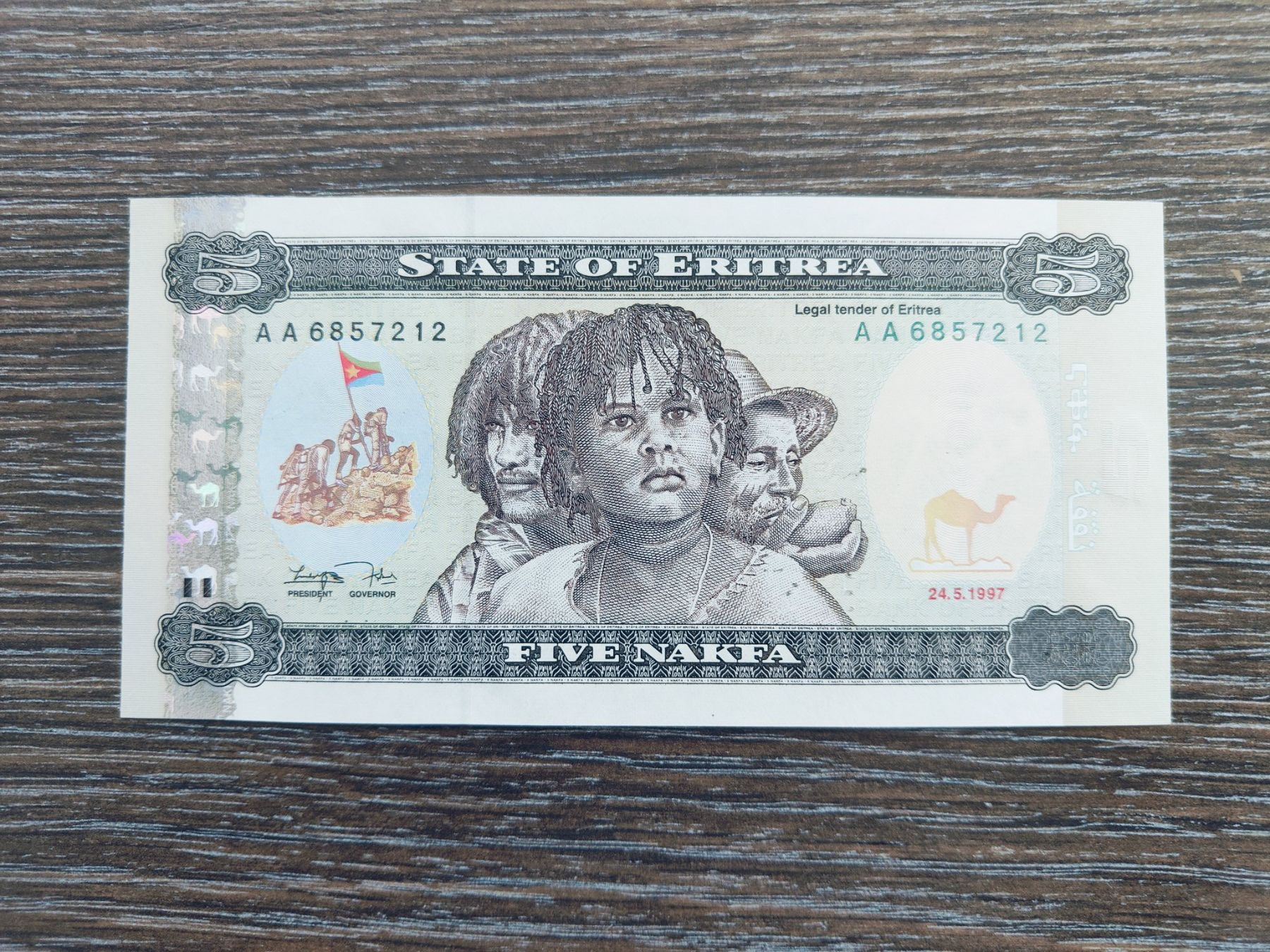 Billets de banque: Eritrea 5 Nafka 1997, unc. !!!!!!!! – Neuf (Voir description) à Flaach par Lonzo99