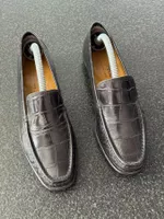 Loafers, Mokassin, Slipper, schwarz, Grösse 36