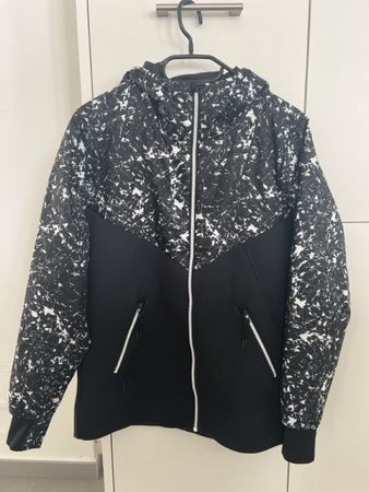 Übergangsjacke Zimtstern, Grösse M, schwarz-weiss, neuwertig