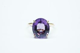 Fingerring 18k Gelbgold mit Amethyst
