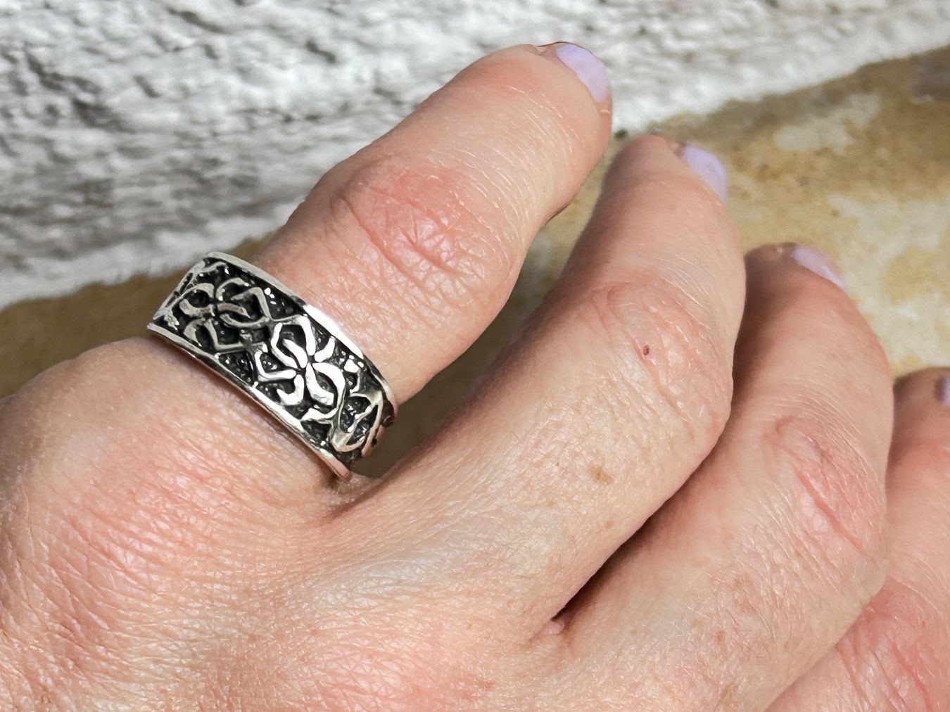 Anelli: Silberring Keltic pattern ( 53) – Usato da Basel venduto da bellespirit 1