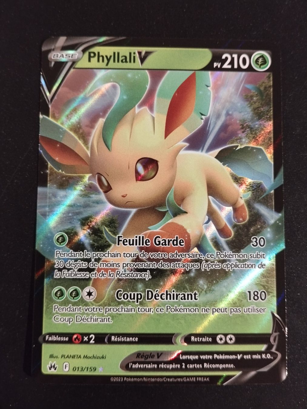 Pokémon Carte collezionabili: Pokémon Zenith Suprême: Phyllali V 013/159 FR – Usato da Palézieux-Village venduto da oufoux08