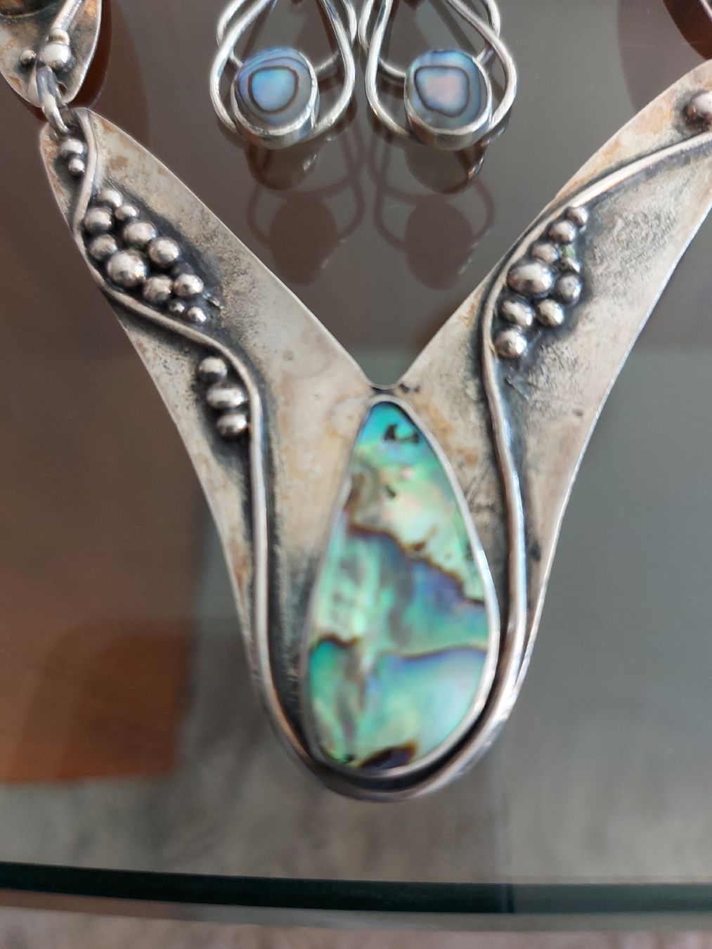Altri gioielli: Collier und Ohrringe Silber 925 mit Abalone-Perlmutt-Einlage – Nuovo (secondo la descrizione) da Ostermundigen venduto da son_vd9k 1