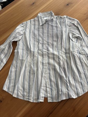 Gestreiftes Umstands-Hemd, Gr. M, ideal für den Sommer!
