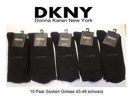 DKNY Socken, 10 Paar, Grösse 43-46, Schwarz - Neu!