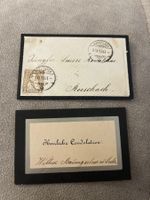 Antiker Trauerbrief Fam. Rennhaas 1880 mit Briefmarke