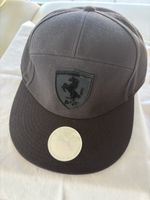 Authentic new Ferrari baseball cap in deep black