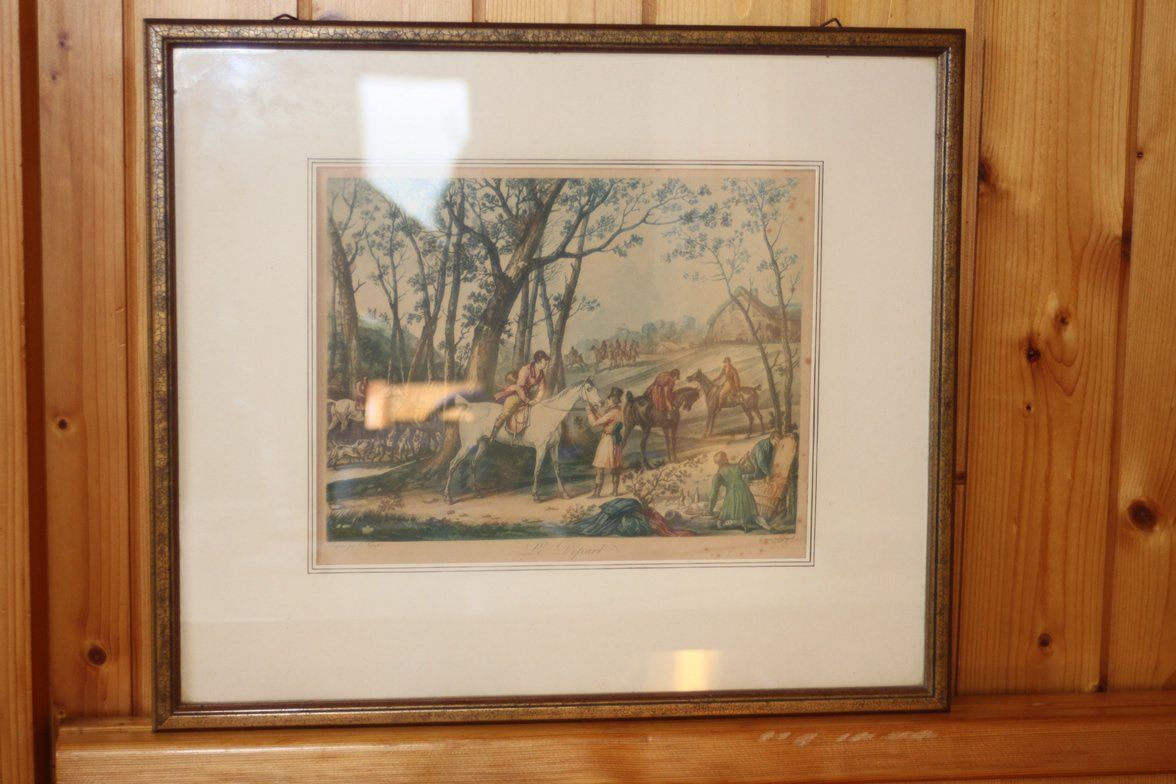 Arts picturaux & lithographies: Lithographie "Le départ" von C.Vernet – D'occasion à Sumiswald par Lottie22