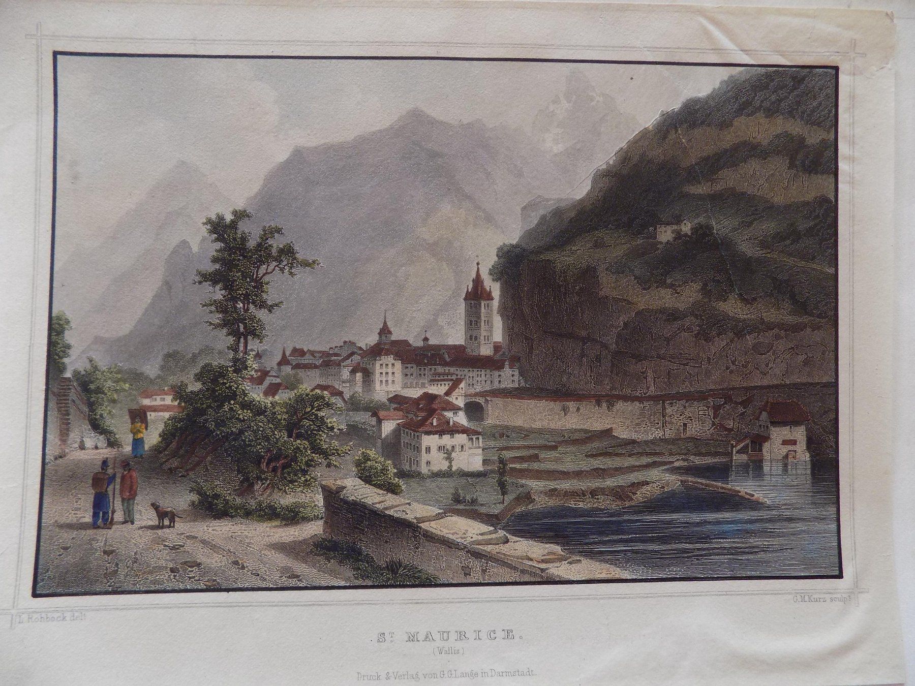 Gravures: Saint Maurice Valais – D'occasion à Risch par Antikfee 2