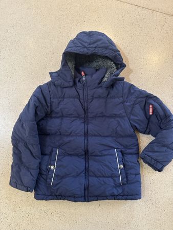 Blaue Winterjacke Gr. 140 