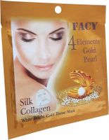 😊Maske FACY 4 Elements Gold Pearl / Anti Aging / 6 Stück