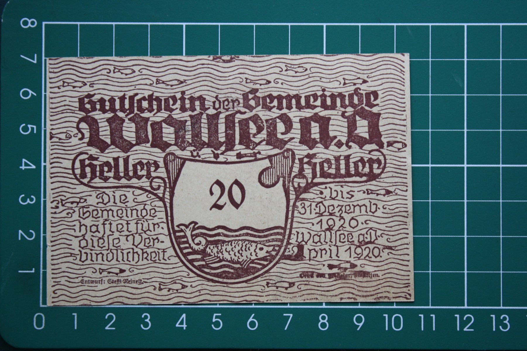 Banconote: currency voucher austria wallsee 20 heller 1920 – Usato da Laupen BE venduto da Gufi57 1
