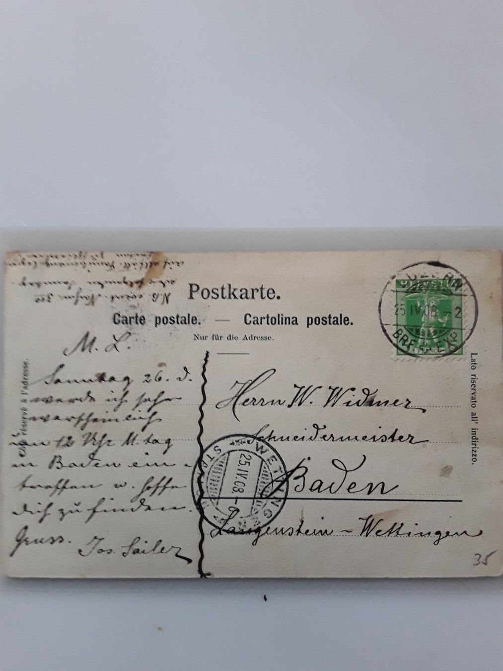 Cartoline postali: Ansichtskarte Luzern Obergrund – Usato da Kriens venduto da Seppikem 1