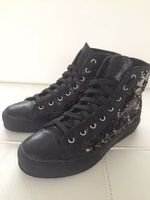 Sneaker mit Pailletten schwarz Gr.38