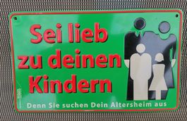 Blechschild 250 x 150mm